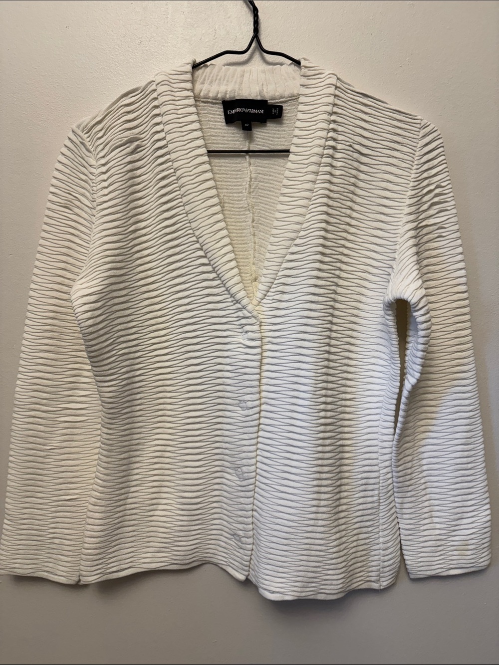 Emporio Armani Textured Cardigan